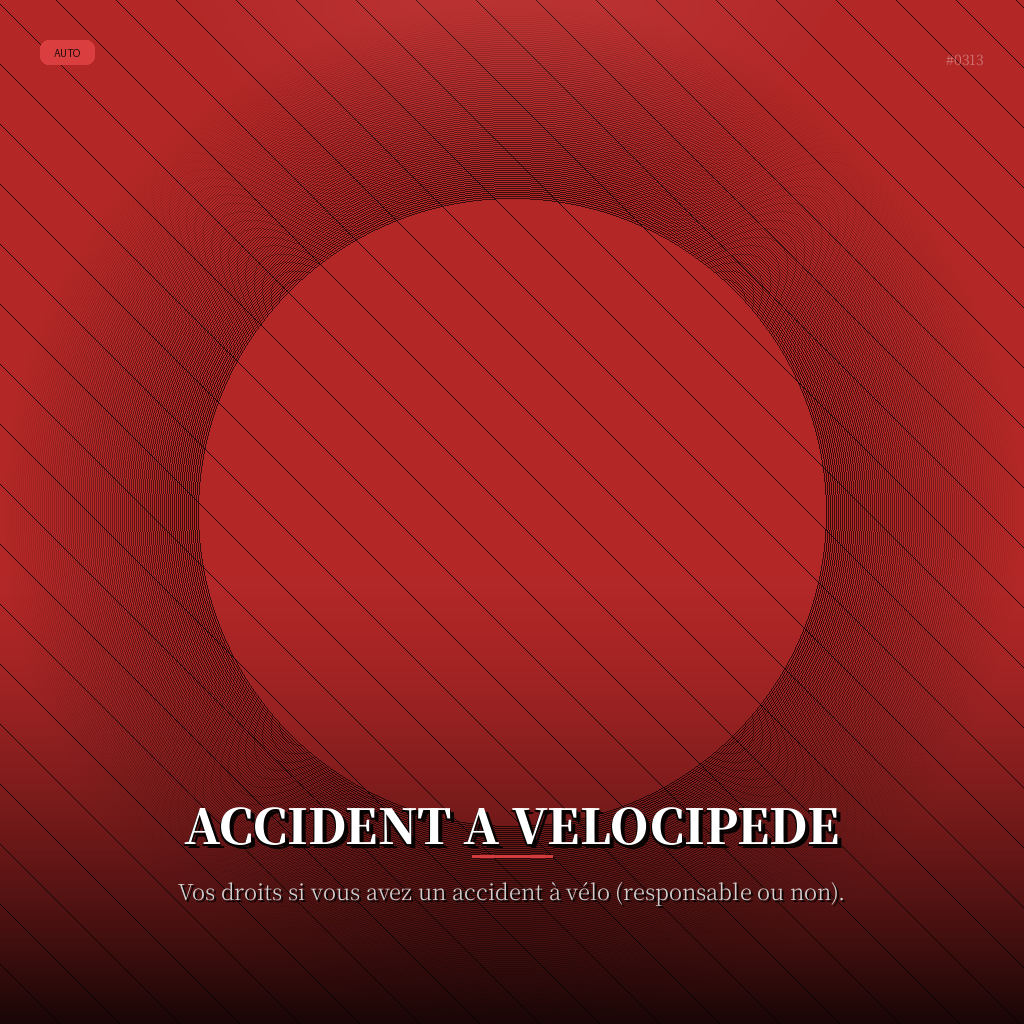 Accident a Velocipede