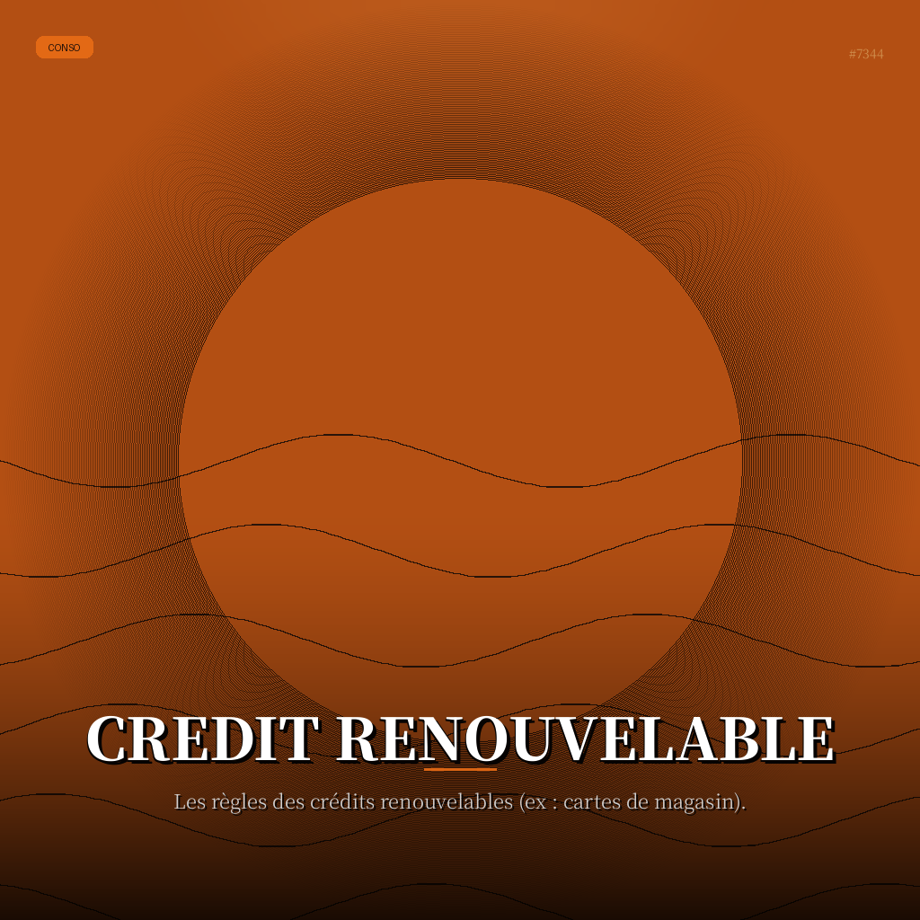 Credit Renouvelable