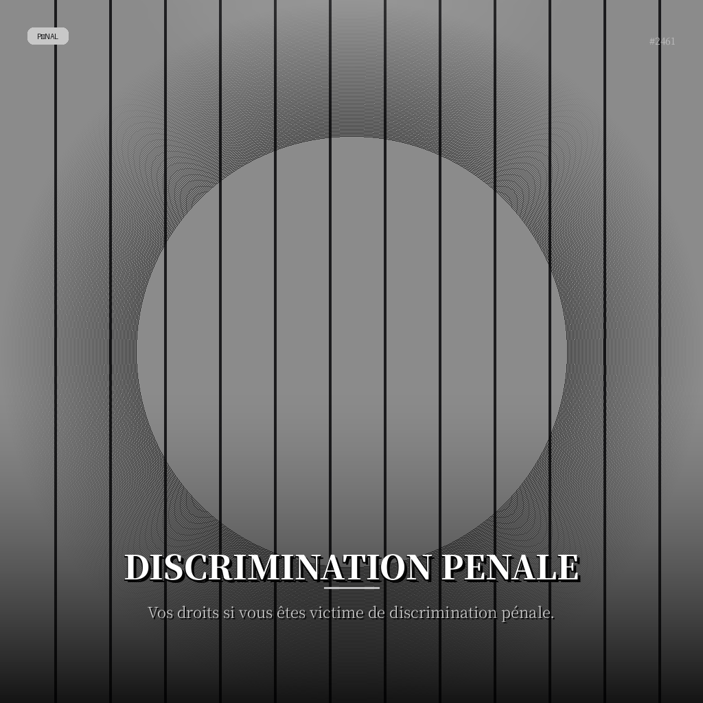 Discrimination Penale