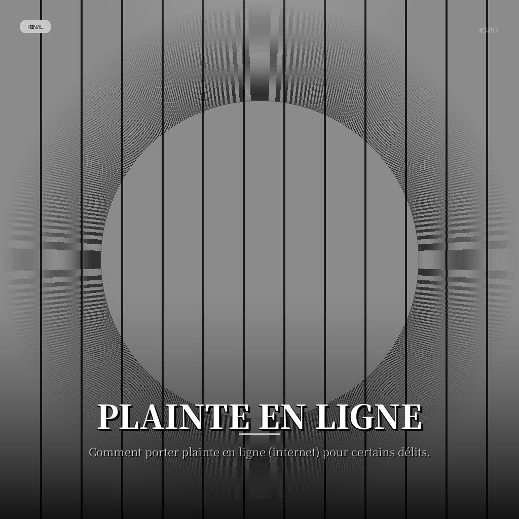 Plainte en Ligne