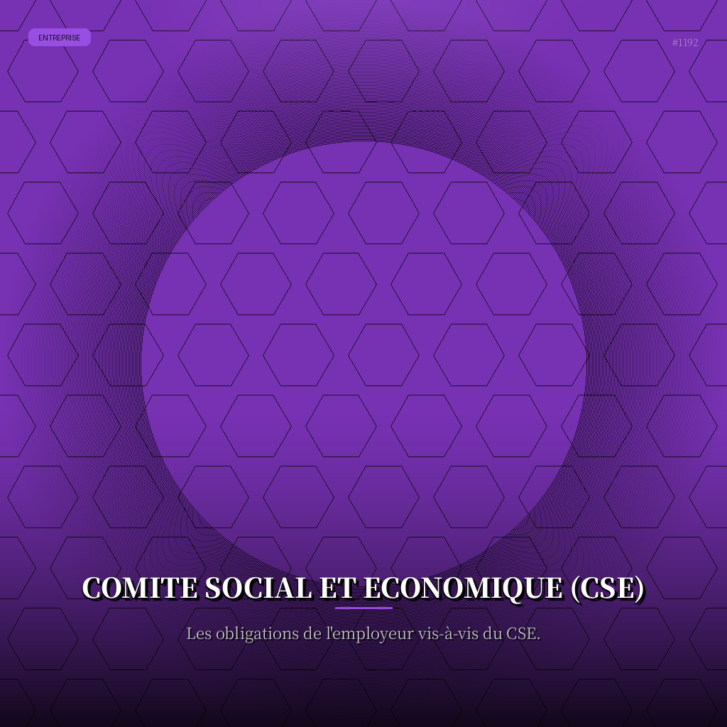 Comite Social et Economique (CSE)